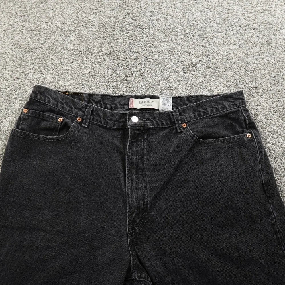 VTG Levis Jeans‎ Mens 42X30 Dark Black Denim Pants 550 Relaxed Taper Y2K Canada